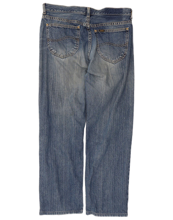 Lee Mens Seattle Straight Jeans W34 L27 Plavi pamuk