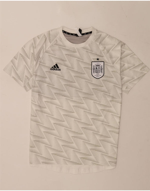 Adidas muška majica kratkih rukava srednji bijeli geometrijski pamuk