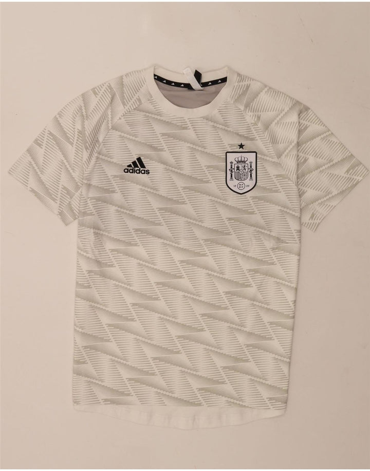 Adidas muška majica kratkih rukava srednji bijeli geometrijski pamuk
