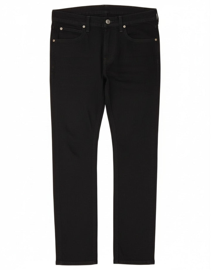 Lee Mens Luke Slim Jeans W30 L30 crni pamuk