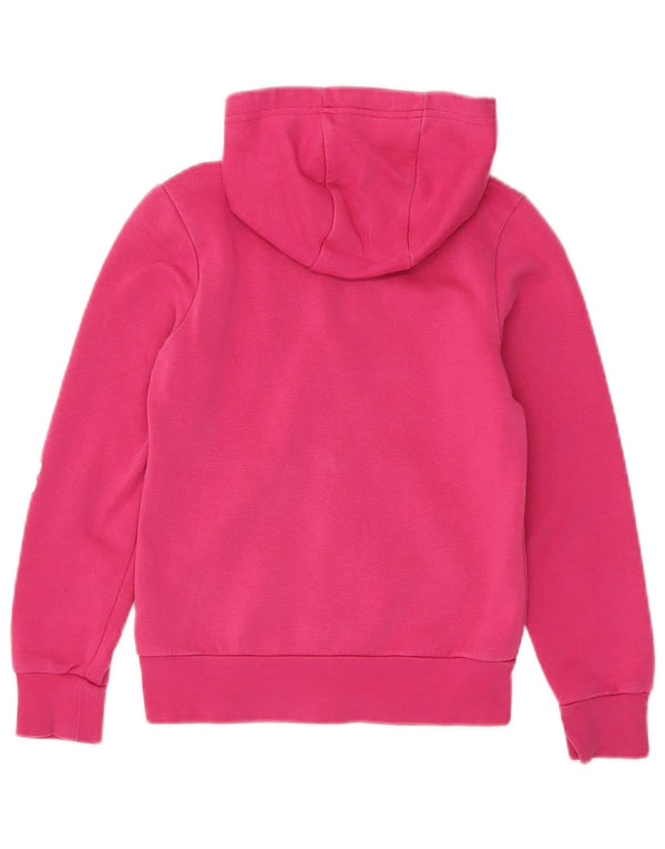 Adidas pulover s kapuljačom s patentnim zatvaračem za djevojčice, 9-10 godina, ružičasti pamuk