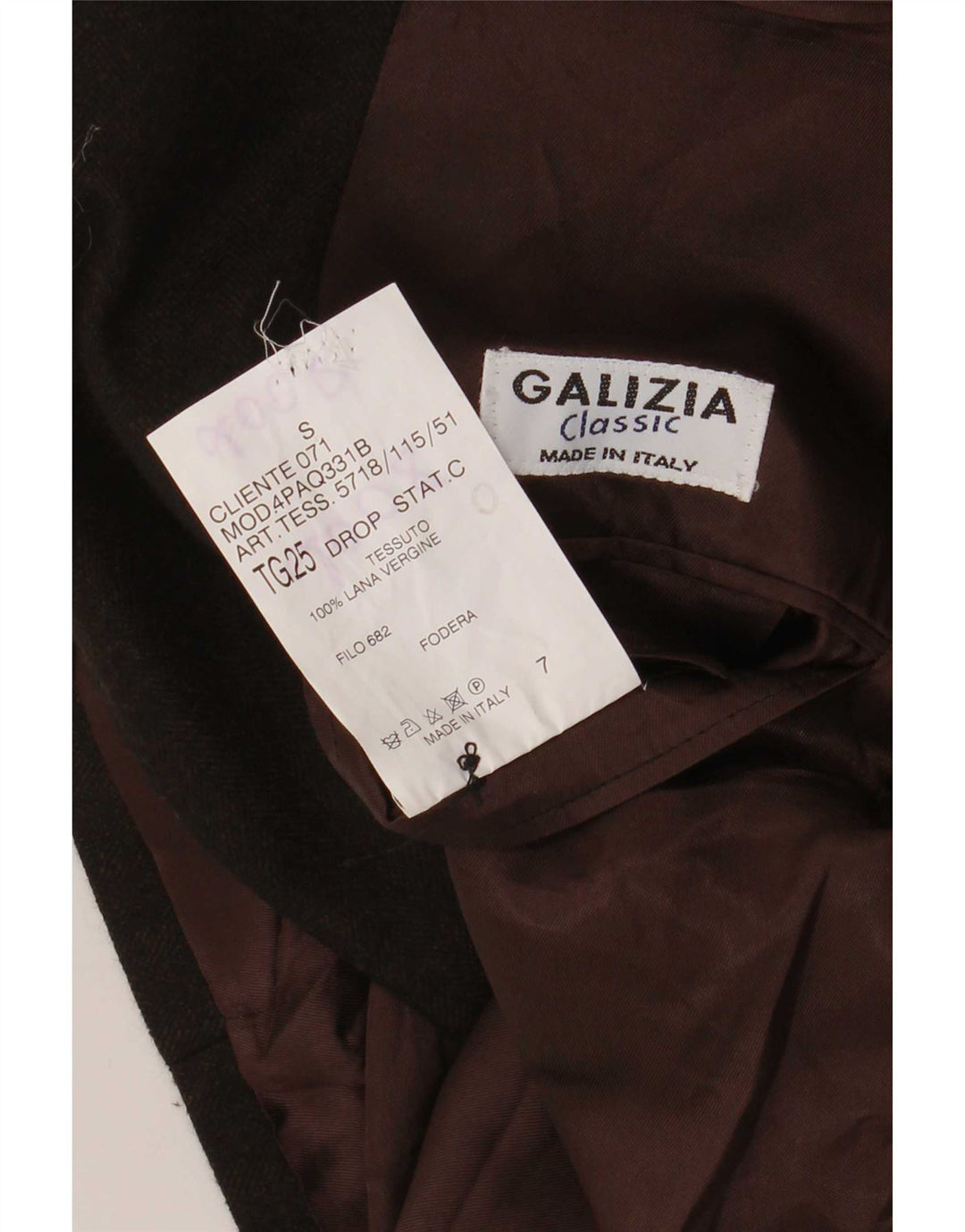 Vintage muški sako sa 3 gumba UK 38 Srednje smeđa djevičanska vuna