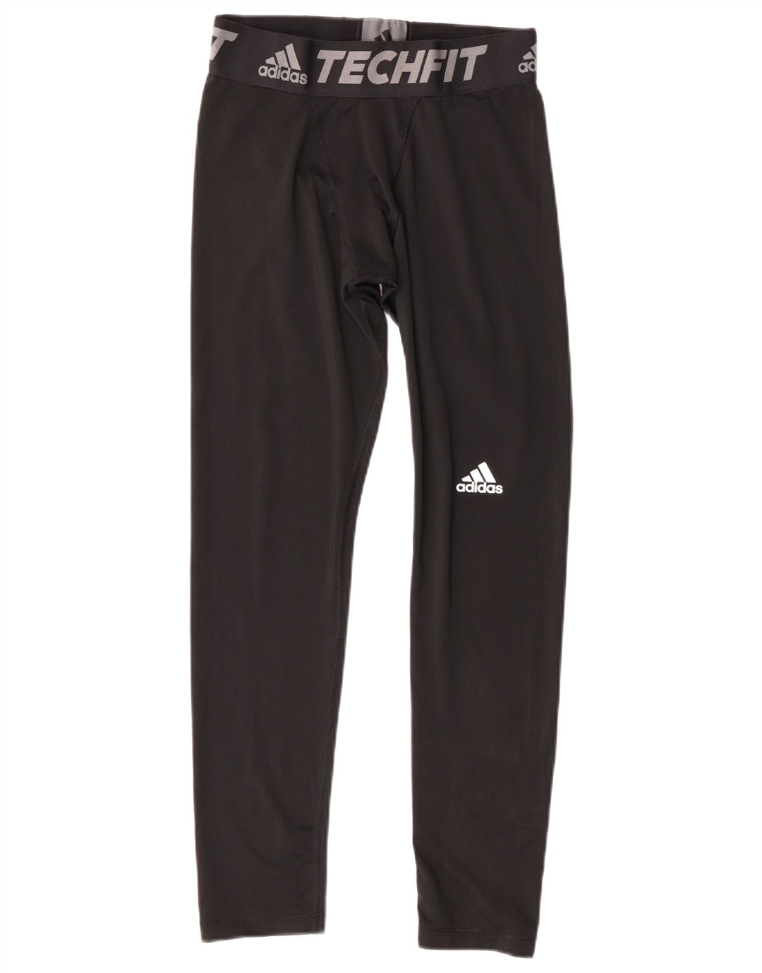 Adidas Boys Climalite Graphic Leggings 13-14 Years Black Poliester