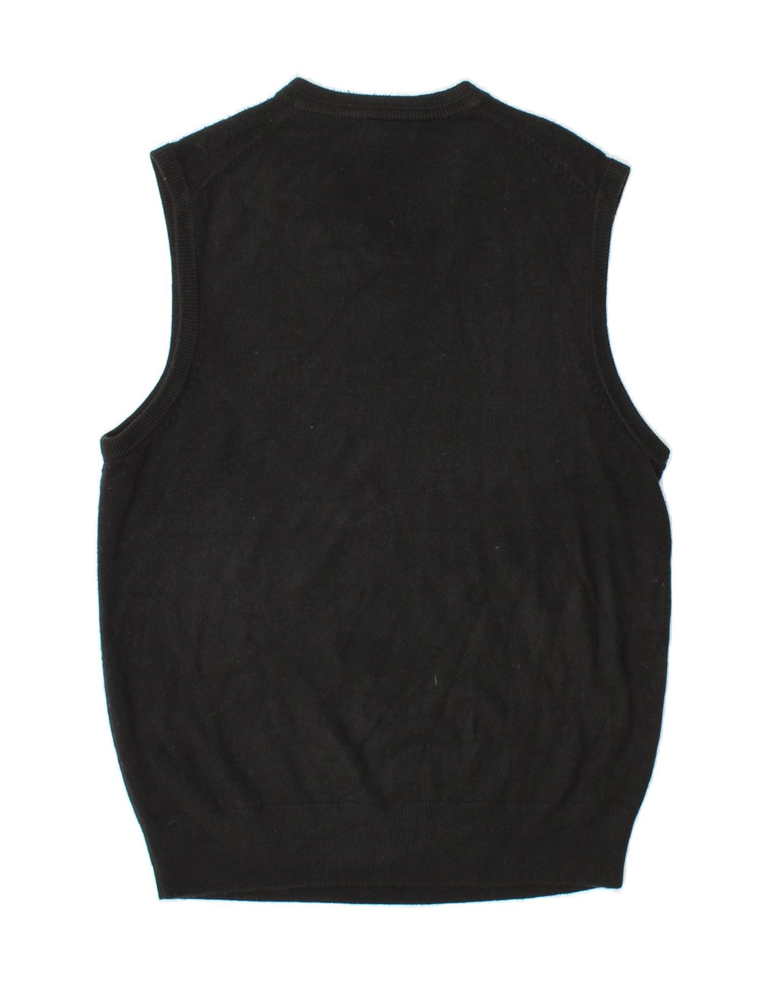DOCKERS Mens Vest Tank Top Large Black Argyle/Diamond Acrylic Vintage Dockers and Second-Hand Dockers from Messina Hembry 