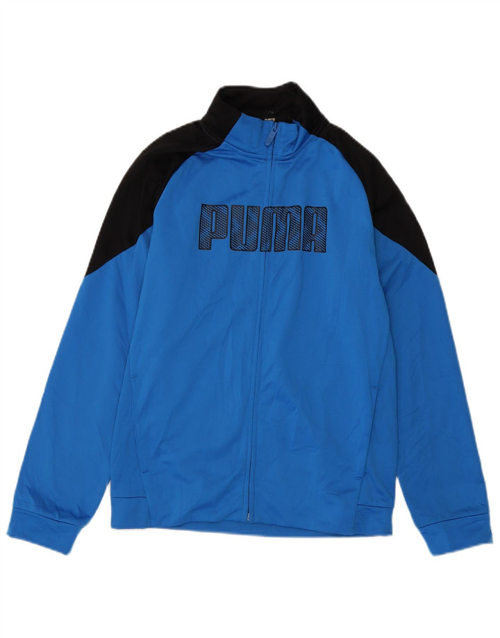 PUMA Boys Graphic Trenirka Gornja jakna 13-14 Years` Blue Colourblock