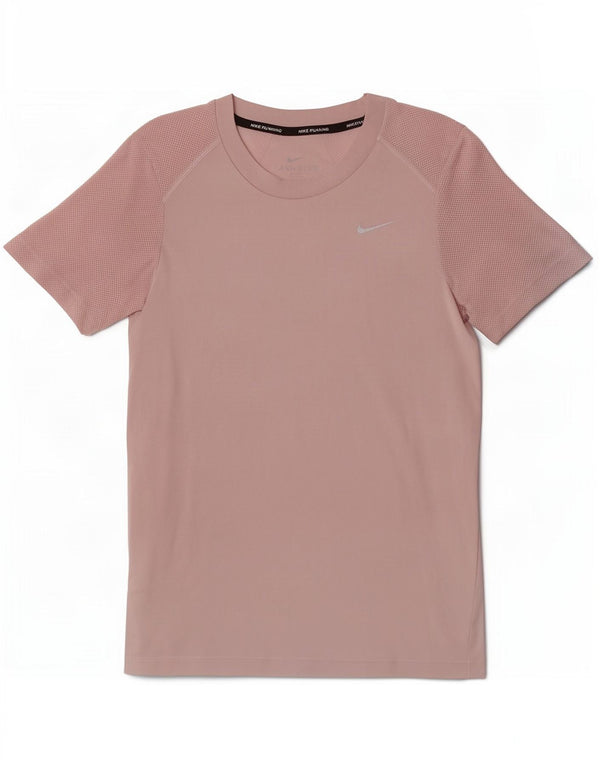 Nike Ženska Dri Fit majica kratkih rukava UK 10 Mali ružičasti poliester