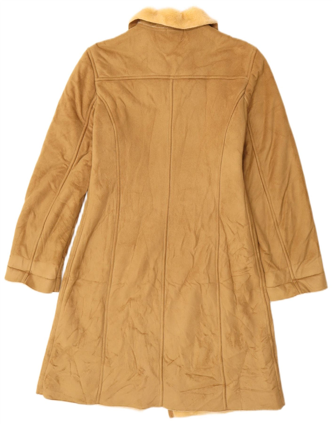 BENETTON ženski šerpa kaput UK 10 Small Beige Modacryl