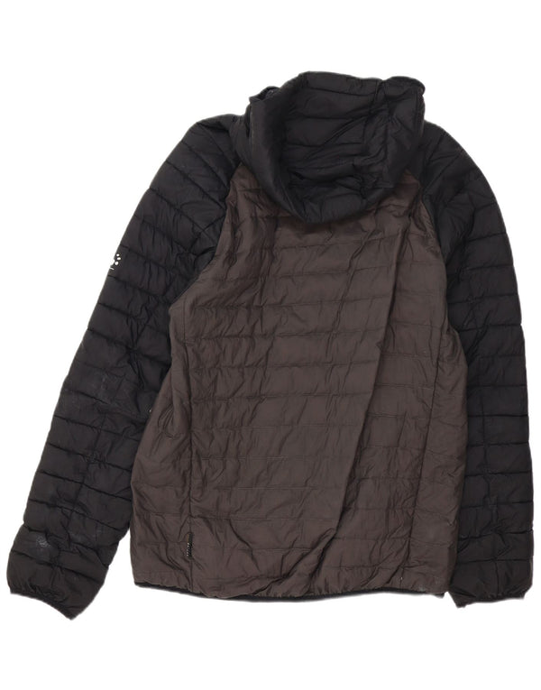 Jack Wolfskin muška podstavljena jakna s kapuljačom UK 40 Large Grey Colourblock