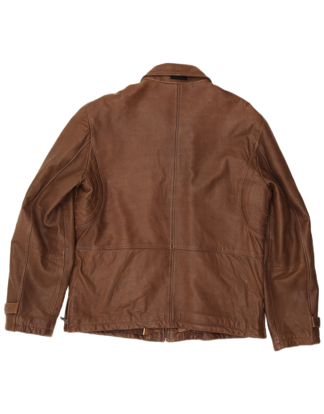 MILESTONE muška kožna jakna UK 40 velika smeđa koža