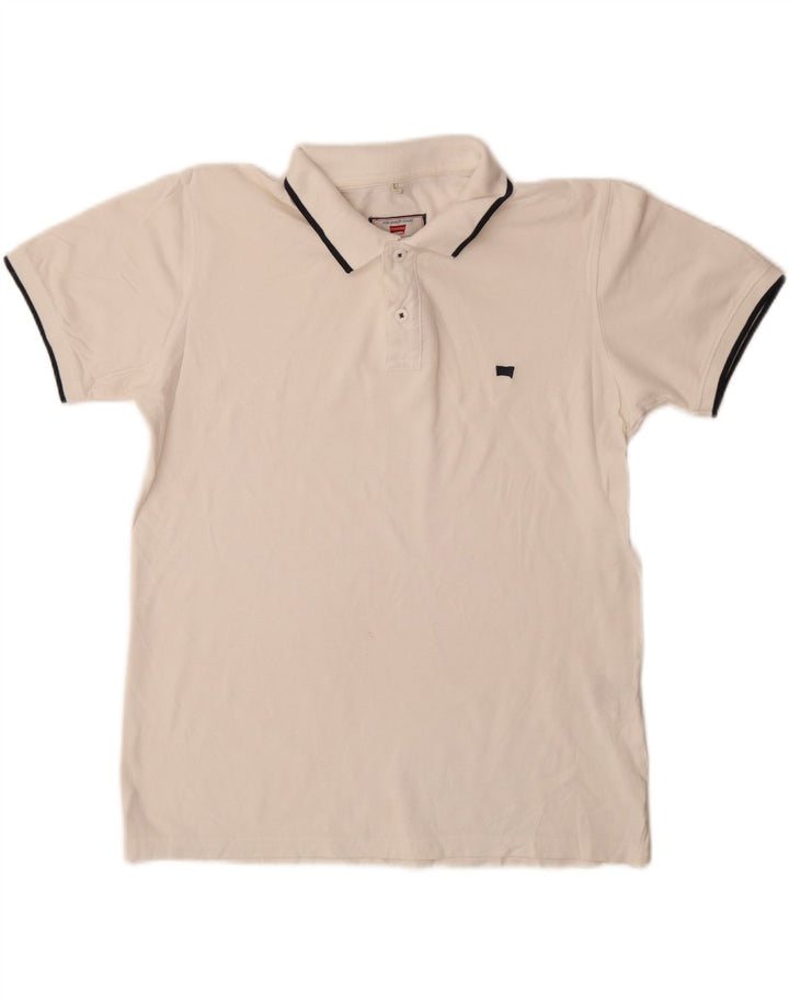 Carrera muška polo majica standardnog kroja, srednji bijeli pamuk