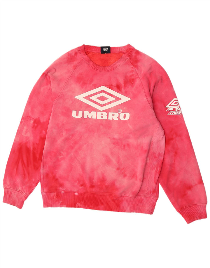 Umbro muška trenirka s grafičkim motivima, srednji ružičasti pamuk