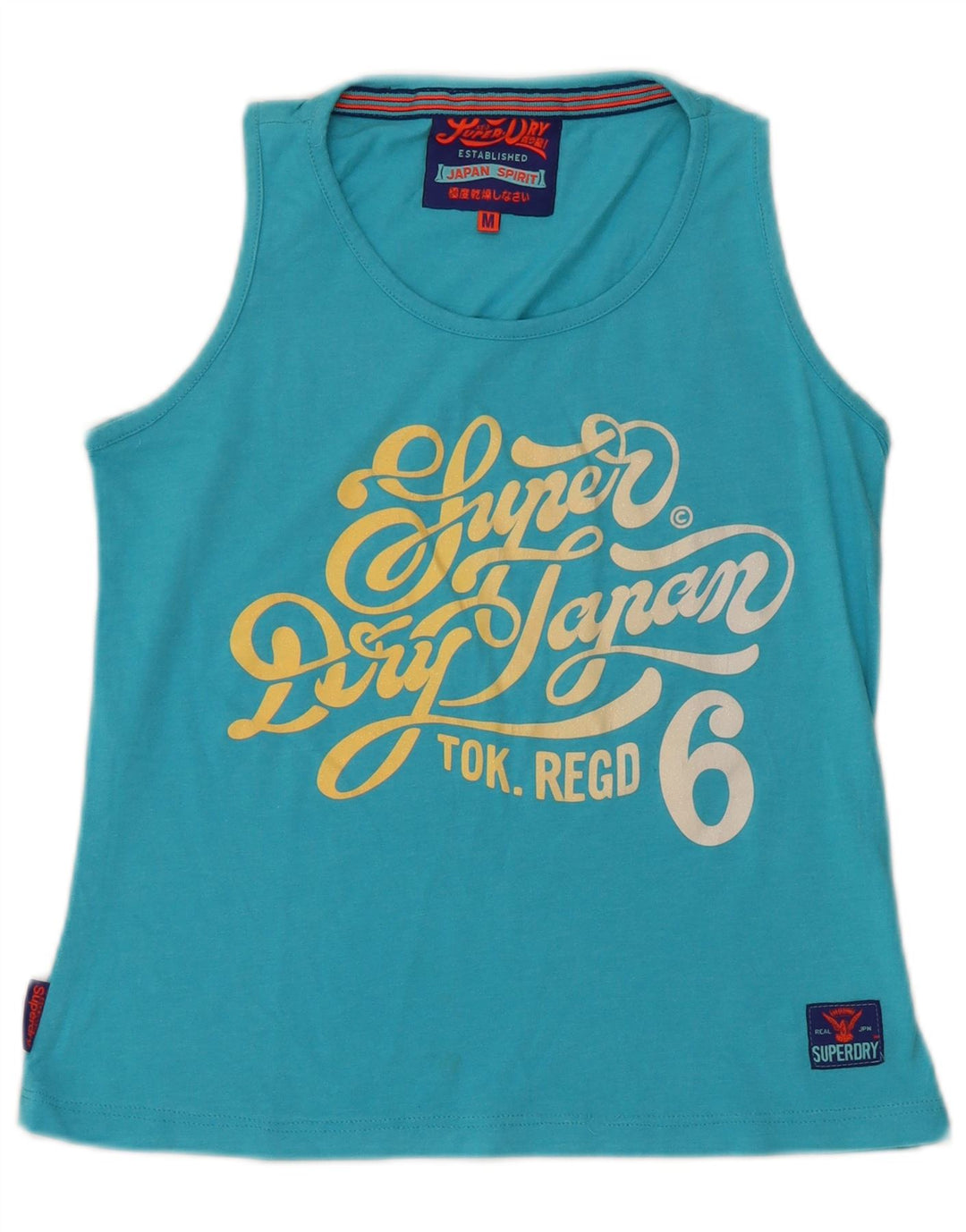 SUPERDRY ženski gornji dio prsluka s grafičkim motivima UK 12 Srednje plavi pamuk