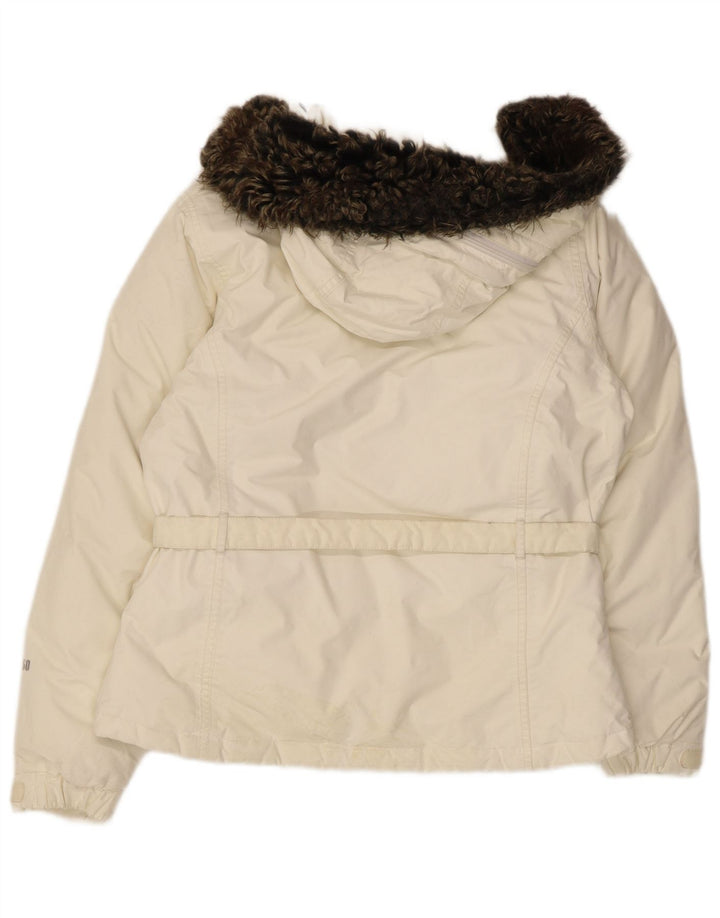 The North Face ženska podstavljena jakna s kapuljačom UK 14 srednje bež najlon