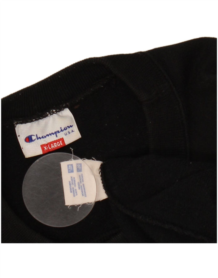 CHAMPION Muška majica s kratkim rukavima XL crni pamuk