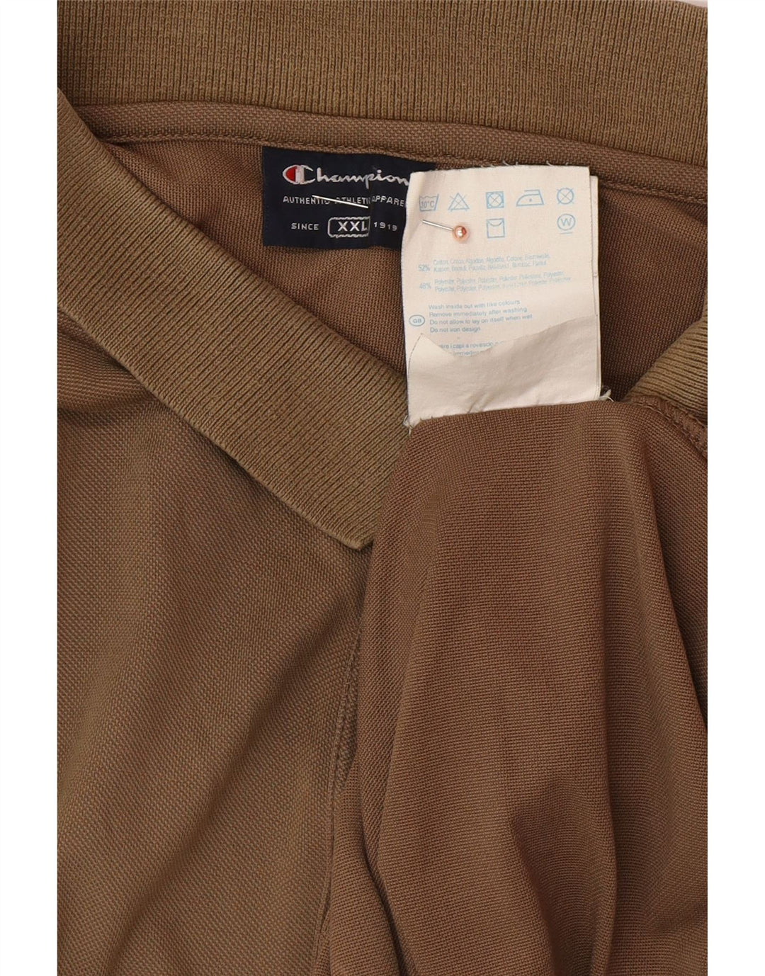 CHAMPION Muška polo majica 2XL smeđi pamuk