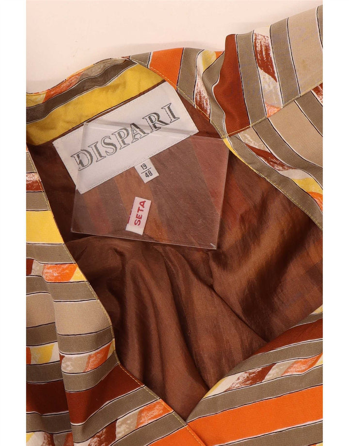 Vintage ženski sako s 4 gumba IT 48 XL na višebojne pruge