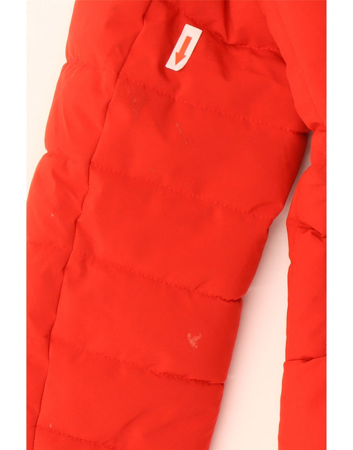 Superdry ženska podstavljena jakna s kapuljačom UK 8 mali crveni poliester