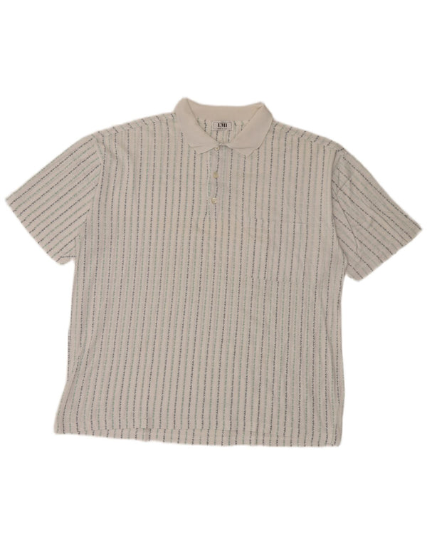 Vintage muška polo majica XL na bijele pruge
