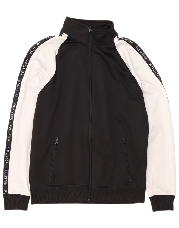 HOLLISTER Ženska gornja jakna trenirke UK 14 srednje crne boje