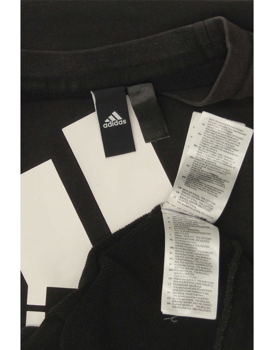 Adidas muška majica s grafičkim motivima, mali crni pamuk