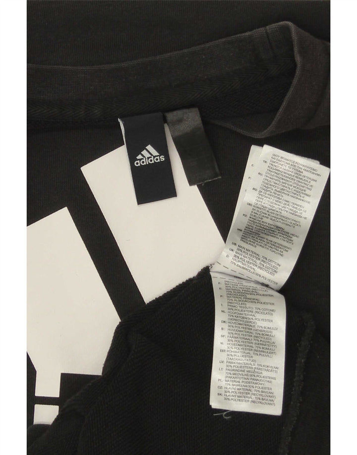 Adidas muška majica s grafičkim motivima, mali crni pamuk