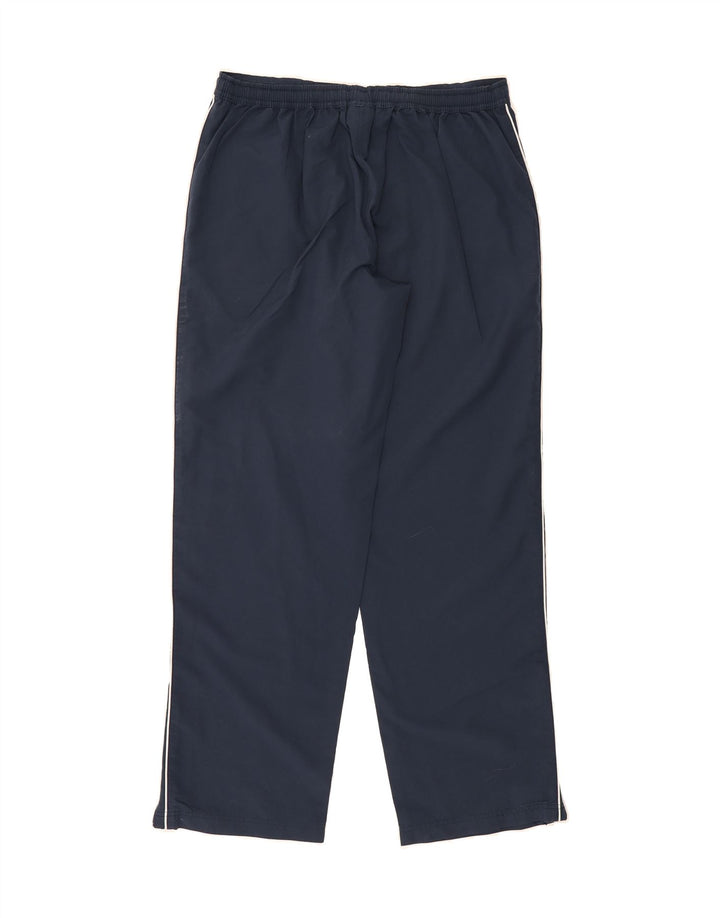 REEBOK Womens Tracksuit Trousers UK 14 Large Navy Blue Polyester Vintage Reebok and Second-Hand Reebok from Messina Hembry 