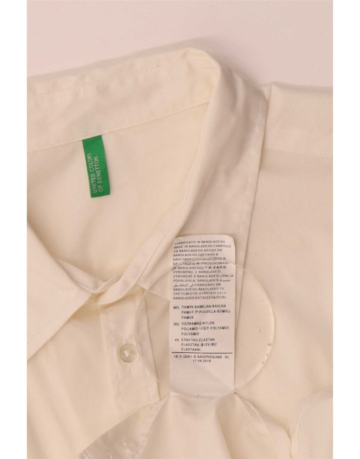 Benetton muška košulja XL bijeli pamuk