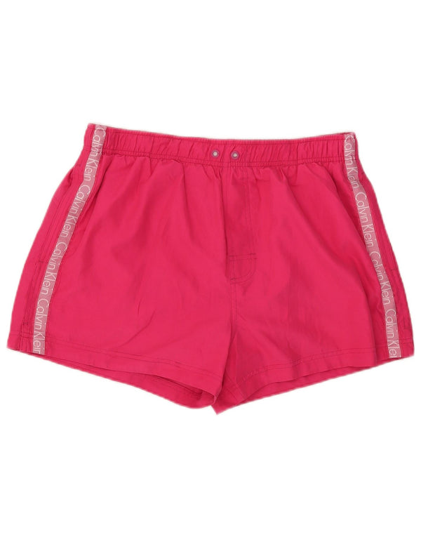 Calvin Klein Ženske kratke hlače za kupanje s grafičkim motivima UK 14 Large Pink Colourblock