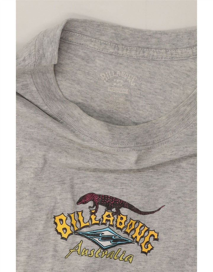 Billabong muška majica kratkih rukava s grafičkim motivima, srednje sivi flekasti pamuk