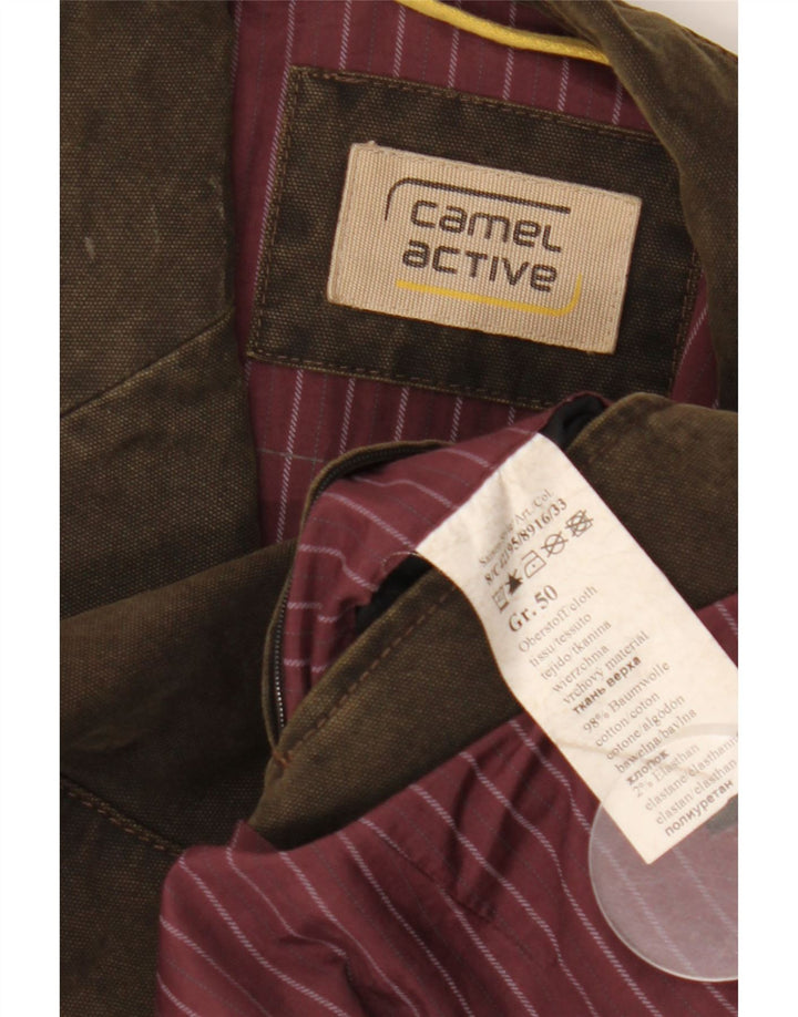 Camel Active muška jakna s 2 gumba IT 50 Veliki smeđi pamuk