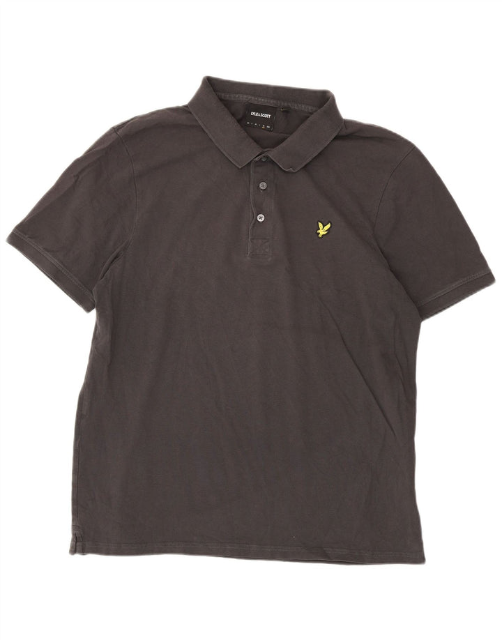 Lyle & Scott muška polo majica XL sivi pamuk