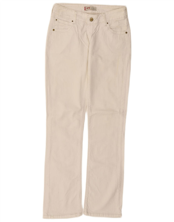 Levi's ženske ravne traperice niskog struka 470 W32 L32 Off White