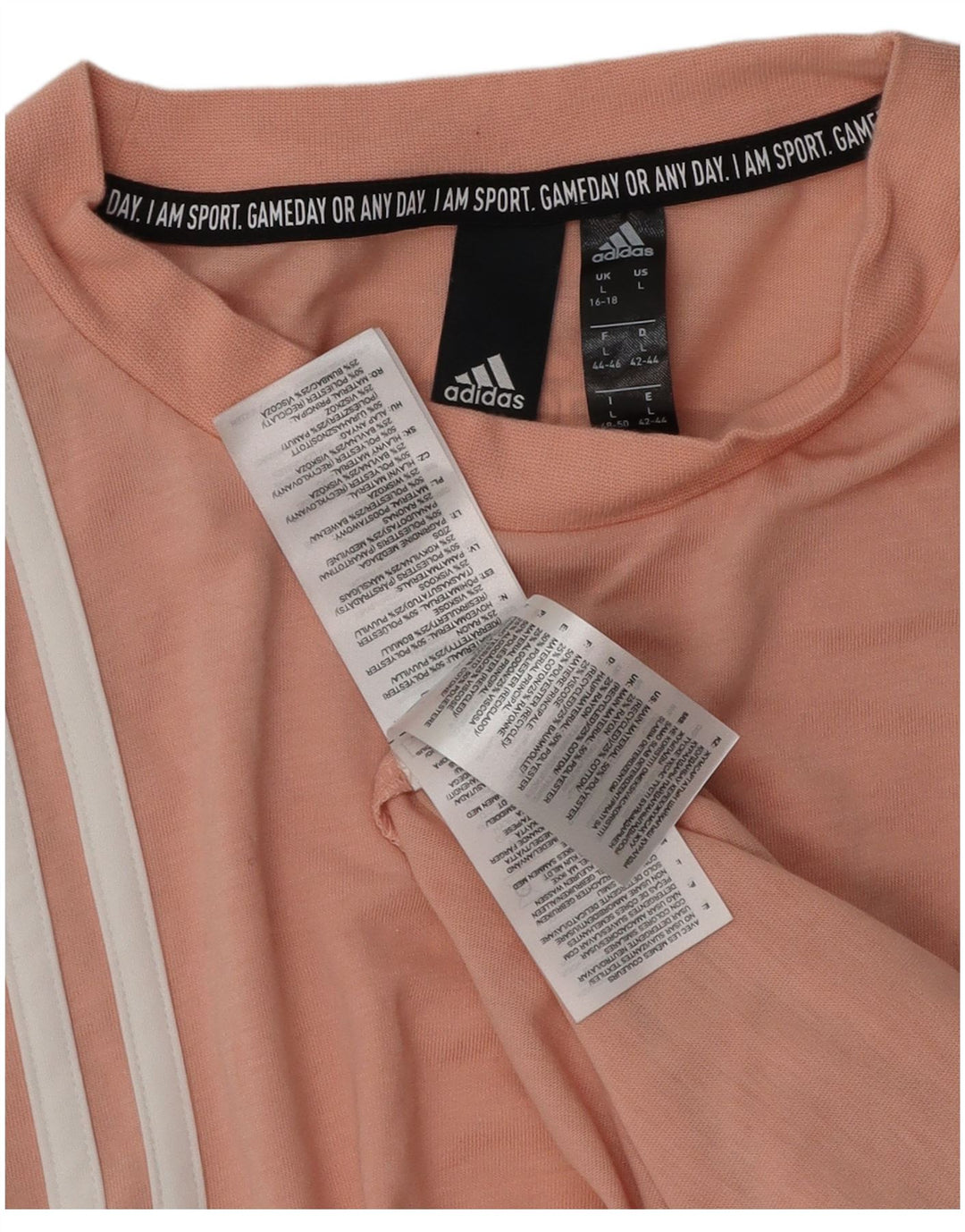 ADIDAS ženski prsluk UK 16/18 veliki ružičasti pamuk