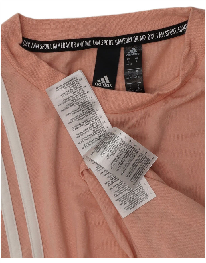 ADIDAS ženski prsluk UK 16/18 veliki ružičasti pamuk