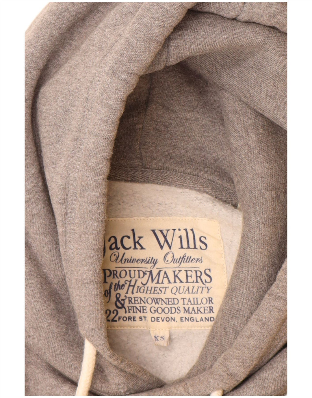 JACK WILLS Muška majica s kapuljačom XS, sivi pamuk