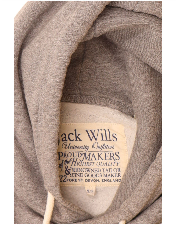 JACK WILLS Muška majica s kapuljačom XS, sivi pamuk