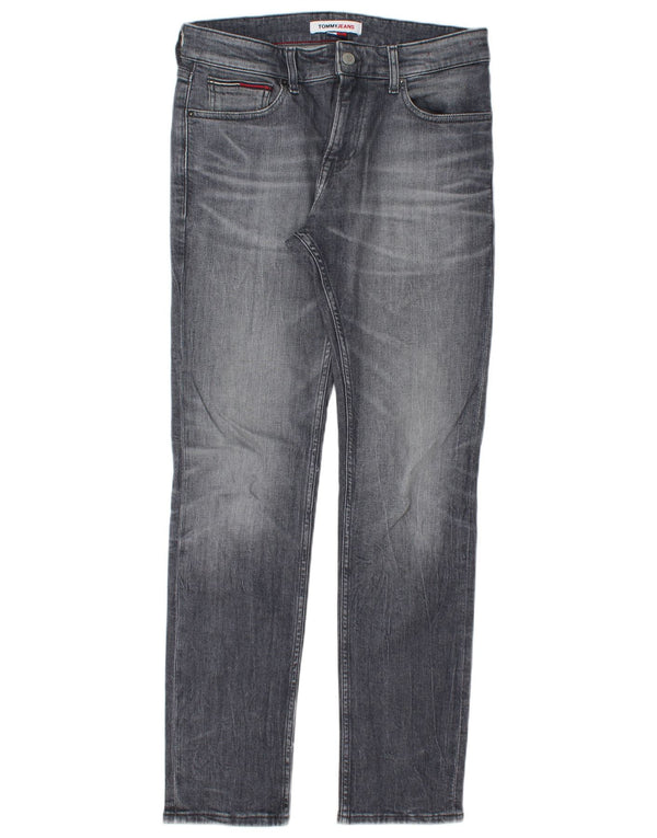 TOMMY HILFIGER Muške uske traperice W30 L32 Sivi pamuk