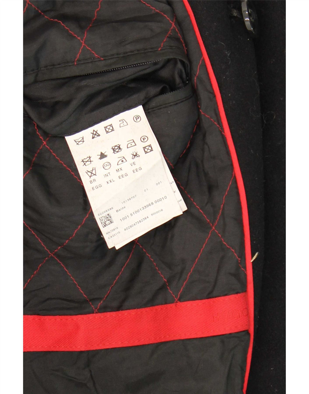 Hugo Boss Muški plašt UK 44 2XL Crna djevičanska vuna