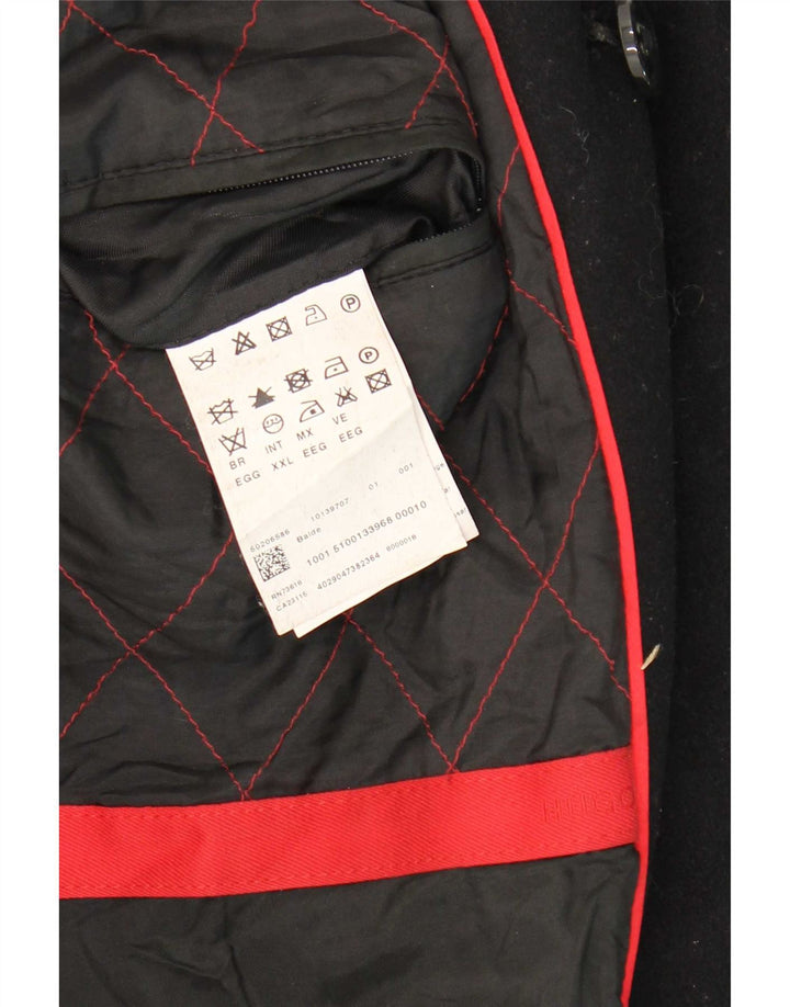 Hugo Boss Muški plašt UK 44 2XL Crna djevičanska vuna