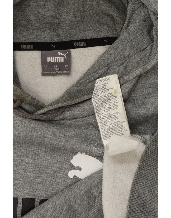 Puma muška majica s kapuljačom s kapuljačom, srednje sivi flekasti pamuk