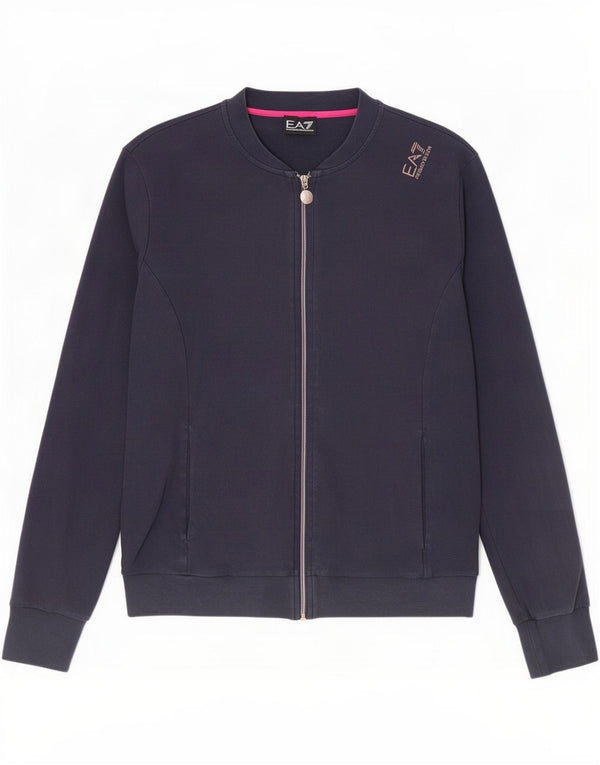 Emporio Armani ženska gornja jakna od trenirke UK 14 Large tamnoplavi pamuk