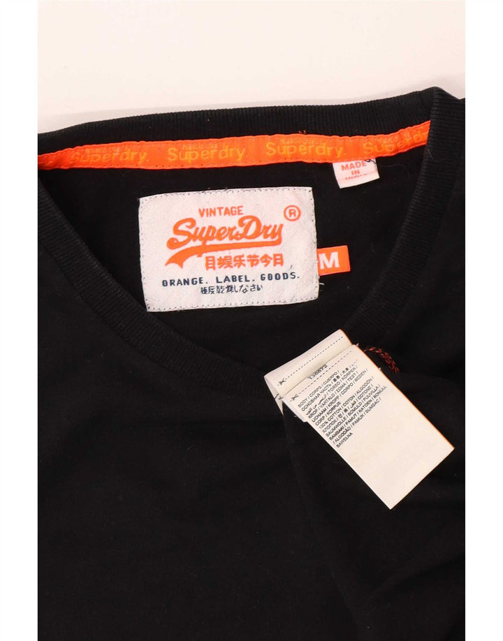 Superdry muška majica kratkih rukava Srednji crni pamuk