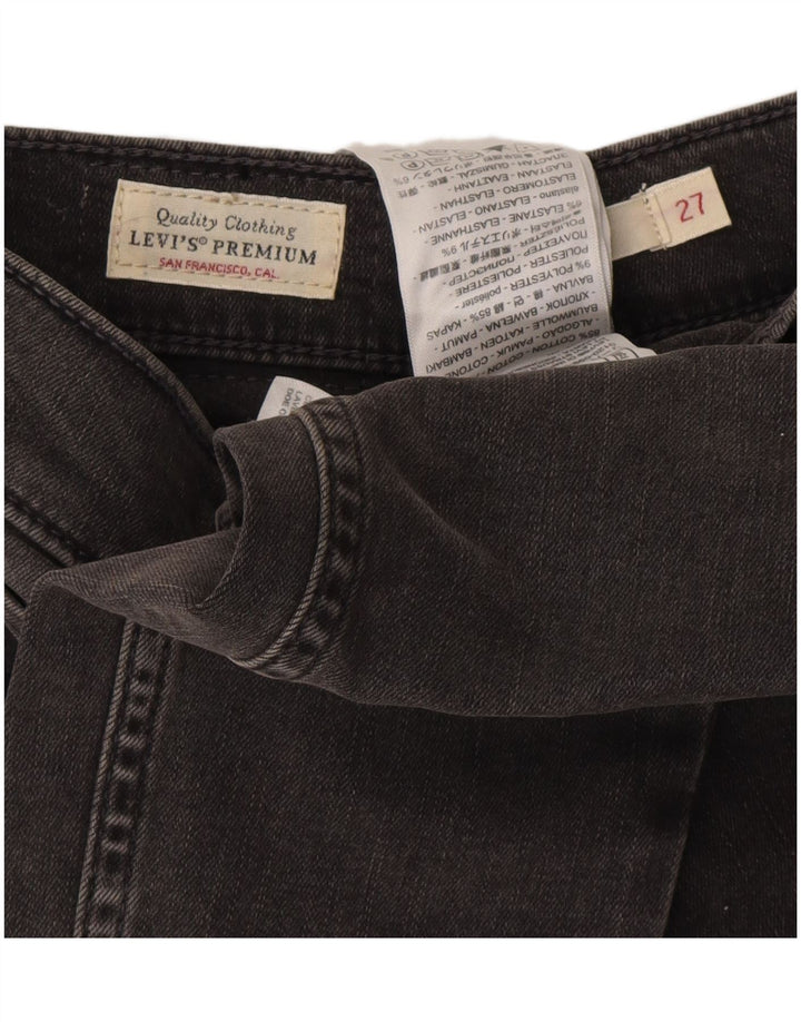 Levi's ženske 721 uske traperice W27 L32 sivi pamuk