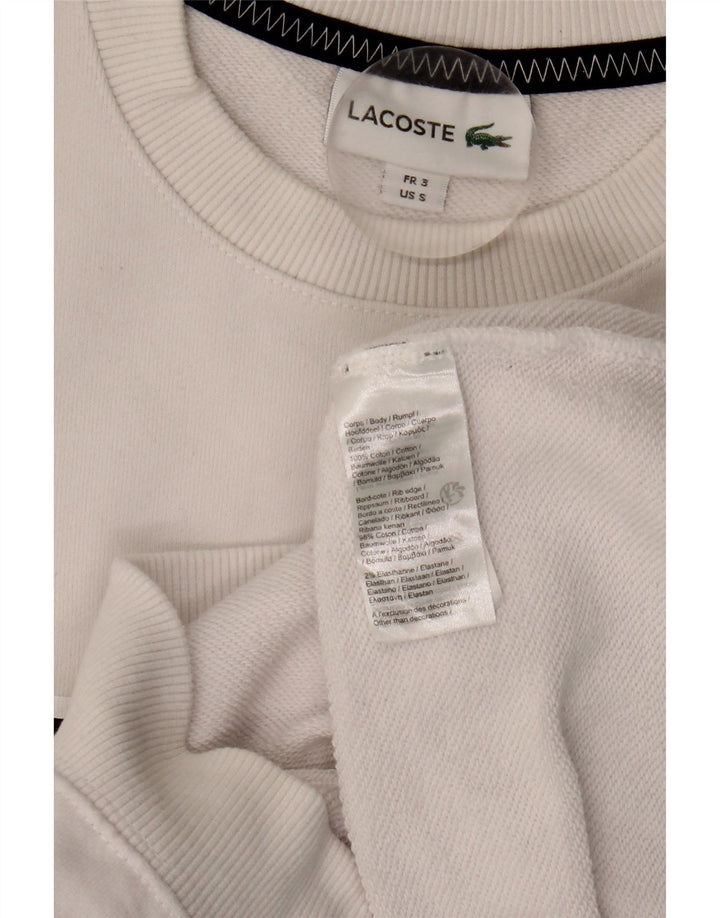 Lacoste muški džemper s grafičkim motivima veličine 3, mali bijeli pamuk
