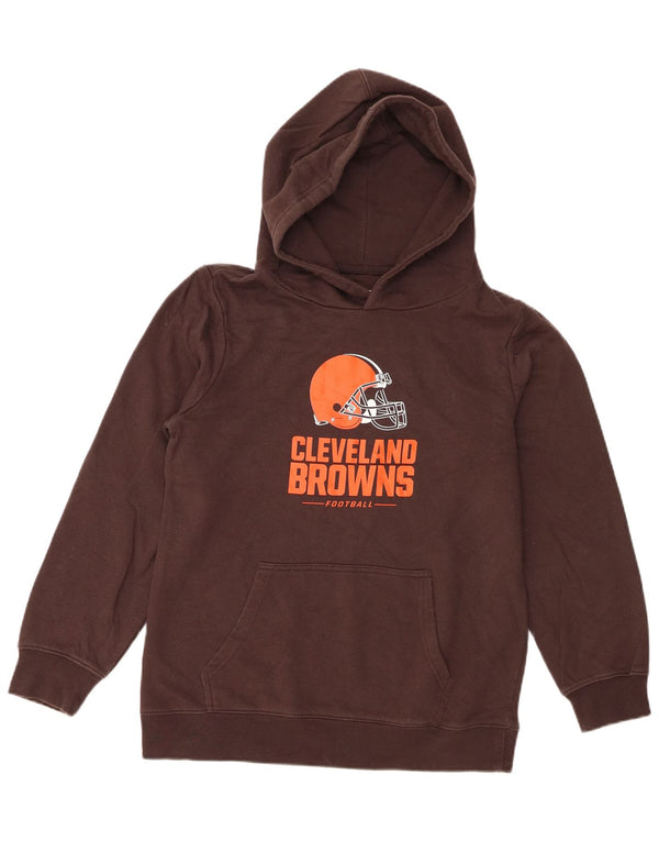NFL ženska majica s kapuljačom Cleveland Browns Graphic UK 16 Veliki smeđi pamuk