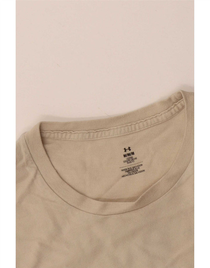 Muška majica s grafičkim motivima Under Armour srednje bež boje