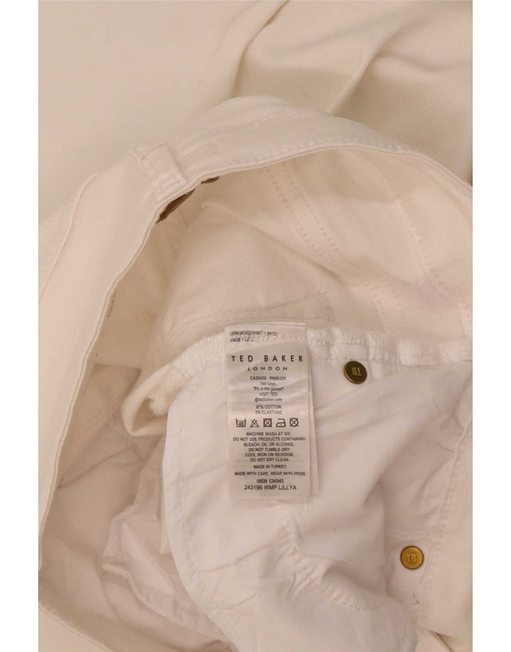 Ženske uske traperice Ted Baker W28 L26 bijeli pamuk