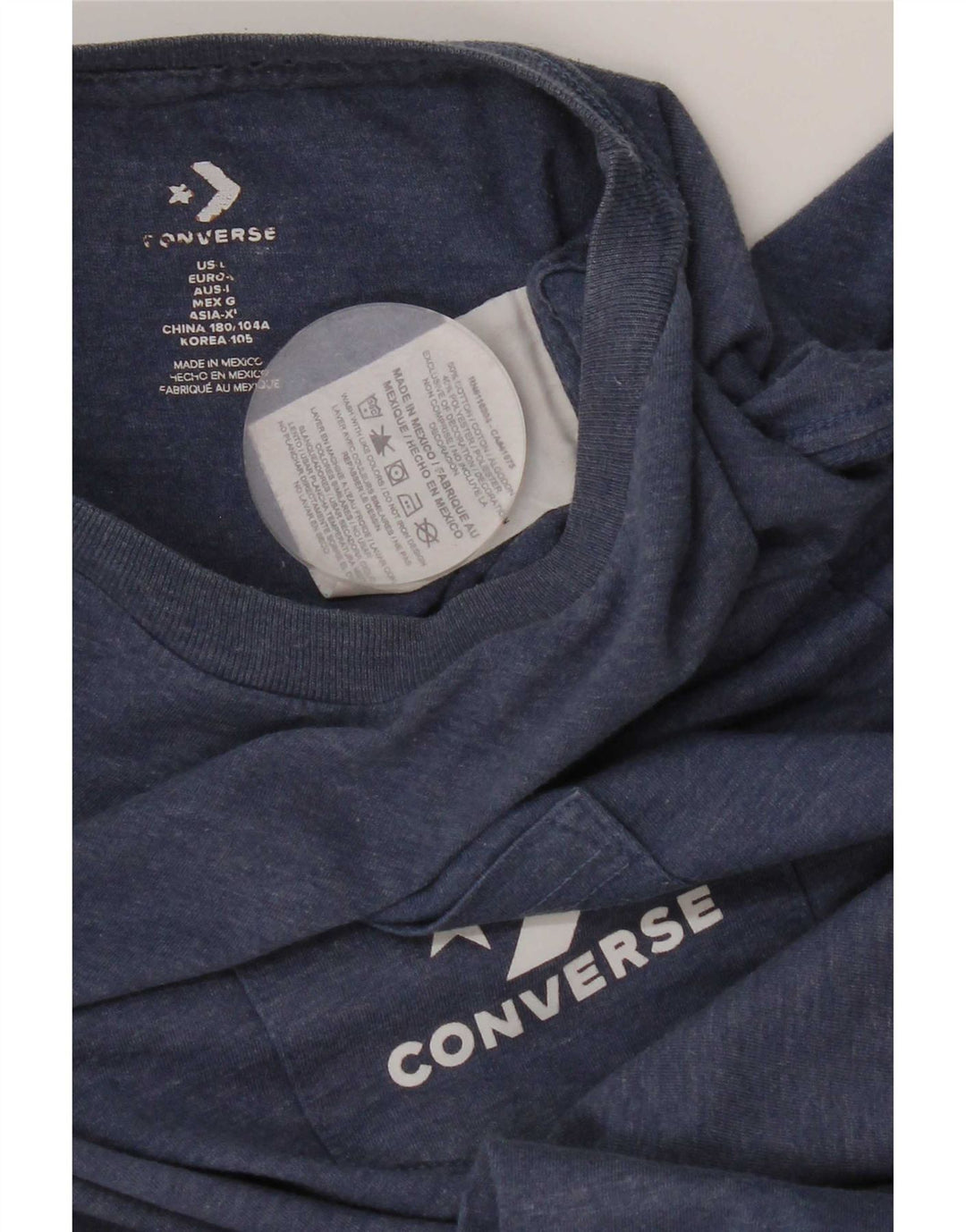 Converse Muška majica kratkih rukava Velika plava pamučna majica