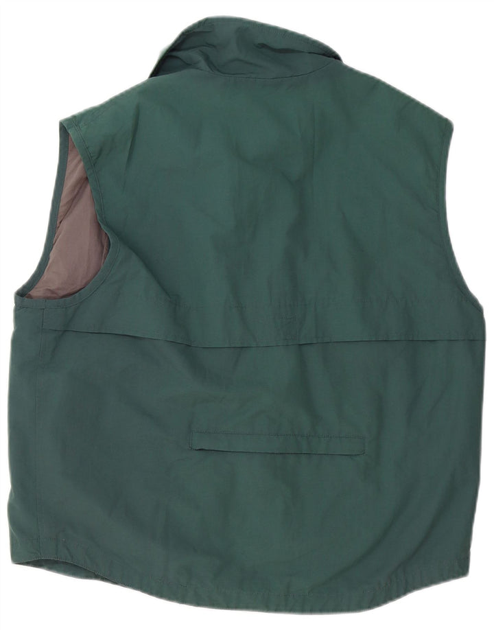 Marlboro Classics Mens Utility Gilet UK 40 Large Green Poliester