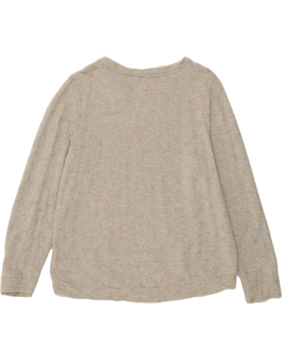 OASIS Womens Graphic Sweatshirt Jumper UK 16 Large Grey Viscose Vintage Oasis and Second-Hand Oasis from Messina Hembry 
